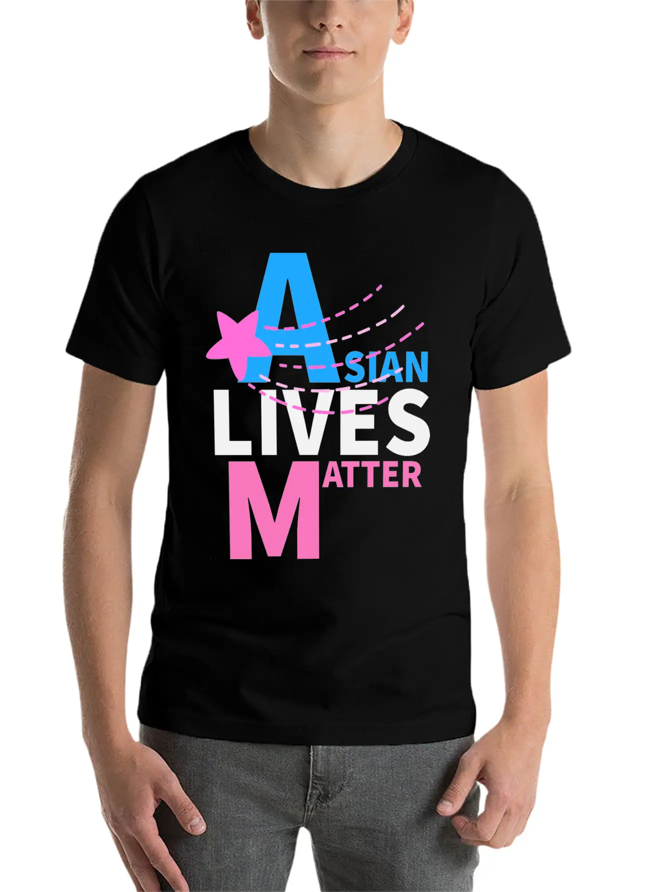 Asian Americain Unisex Casual T-Shirt – Clean Design For Daily Comfort