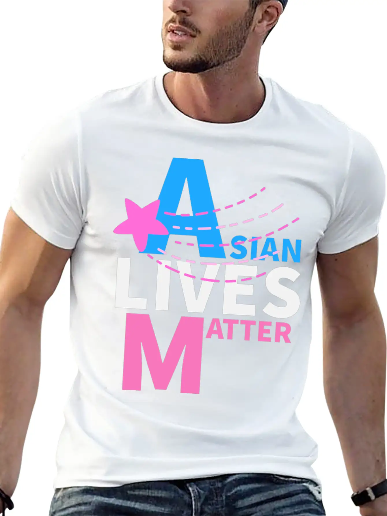 Asian Americain Unisex Casual T-Shirt – Clean Design For Daily Comfort