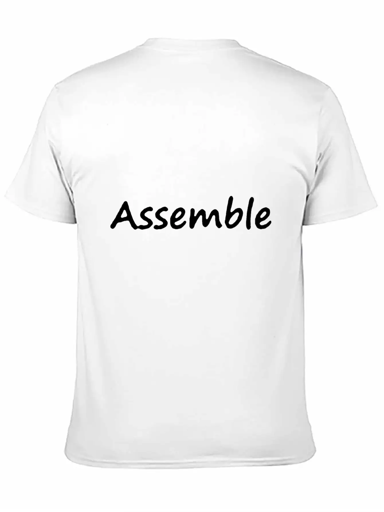 Assemble Lettering Stylish Everyday T-Shirt – Unisex Basic Cotton Tee