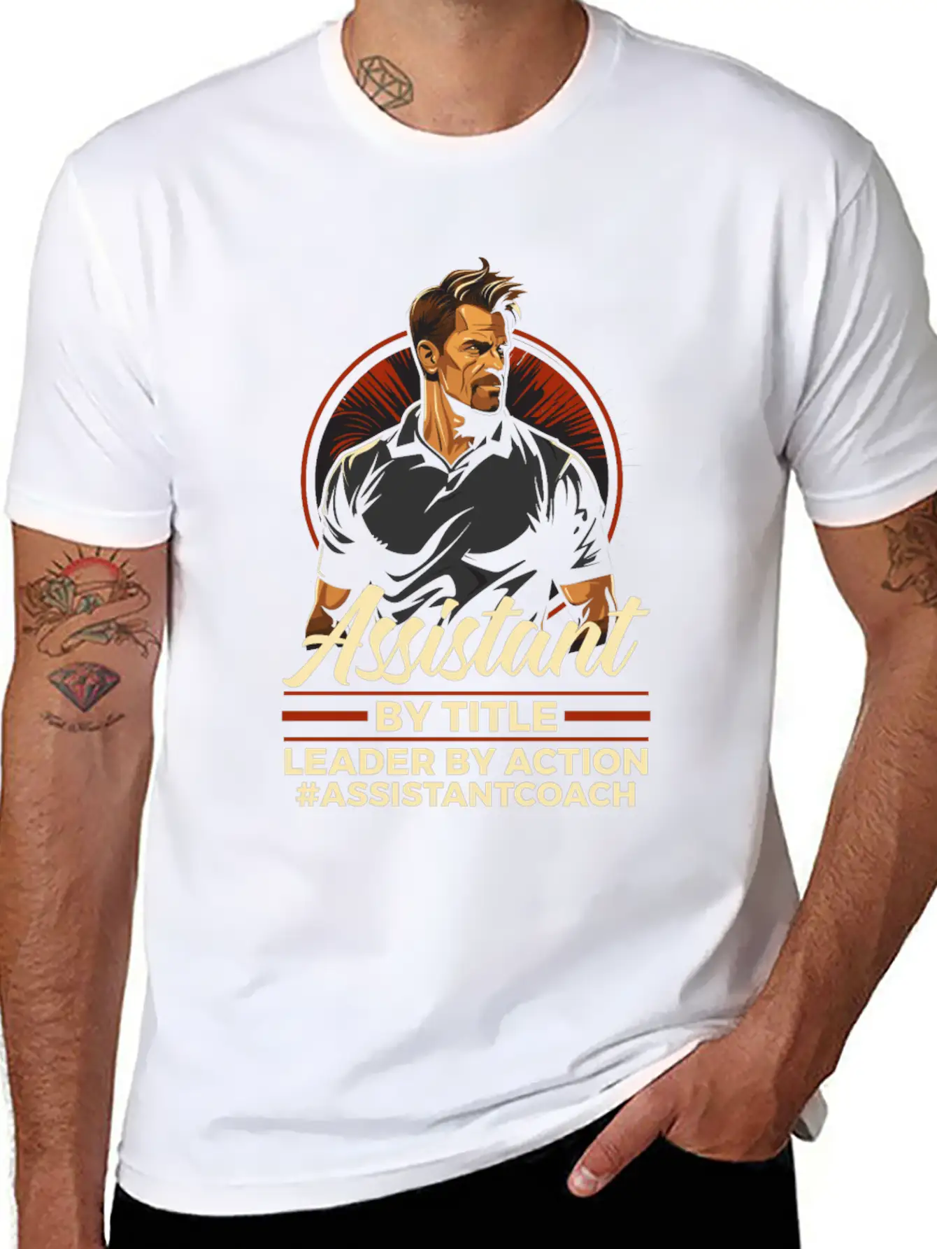 Assistant Coach Sport Trainer Team Coaching Modern Fit Casual T-Shirt – Clean And Versatile Design