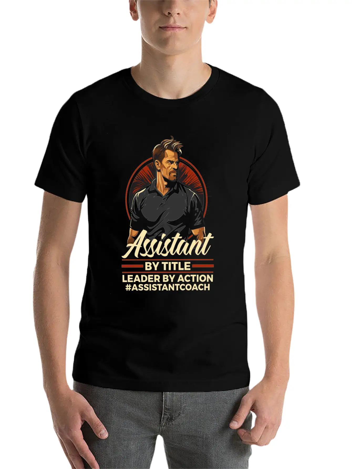 Assistant Coach Sport Trainer Team Coaching Modern Fit Casual T-Shirt – Clean And Versatile Design