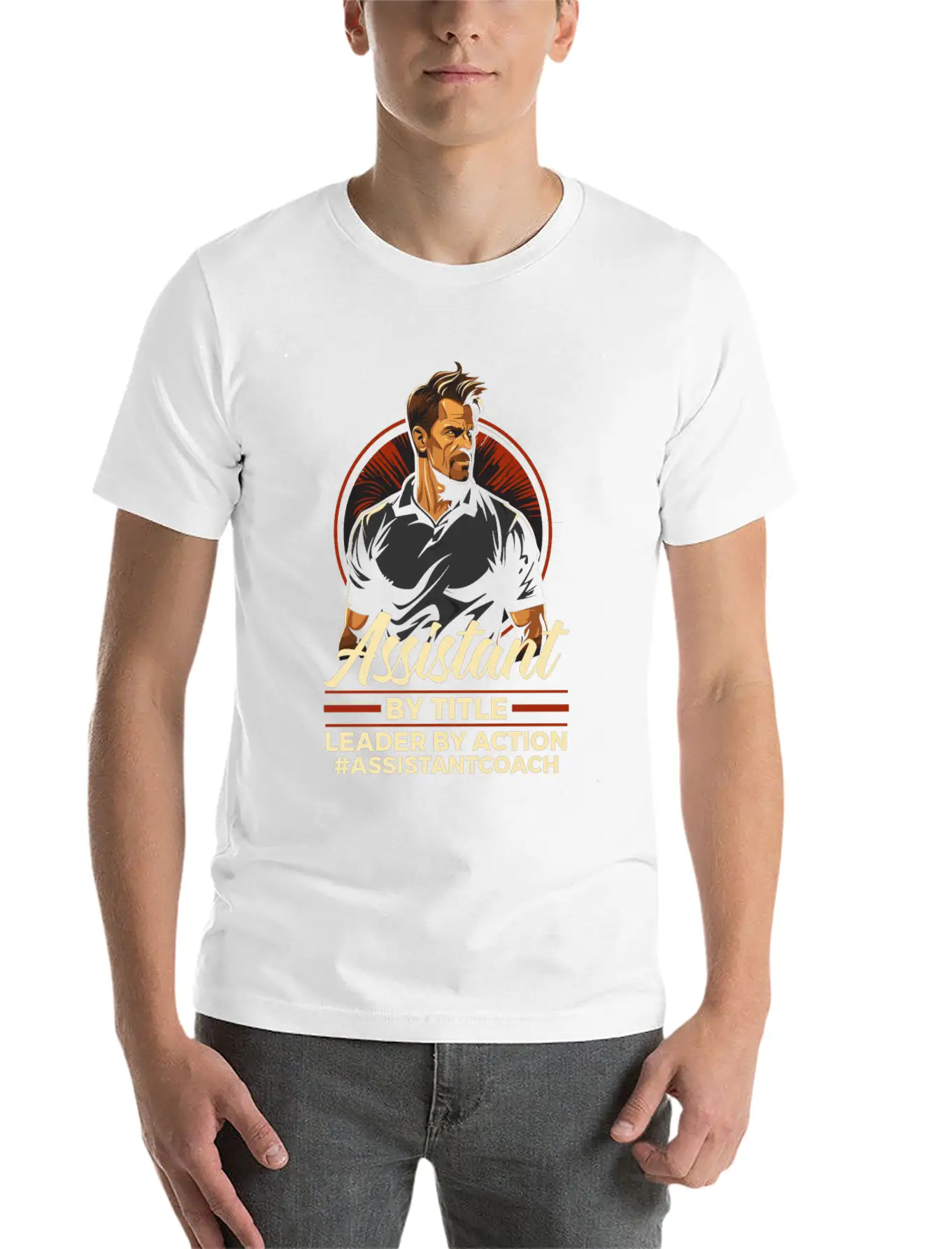 Assistant Coach Sport Trainer Team Coaching Modern Fit Casual T-Shirt – Clean And Versatile Design