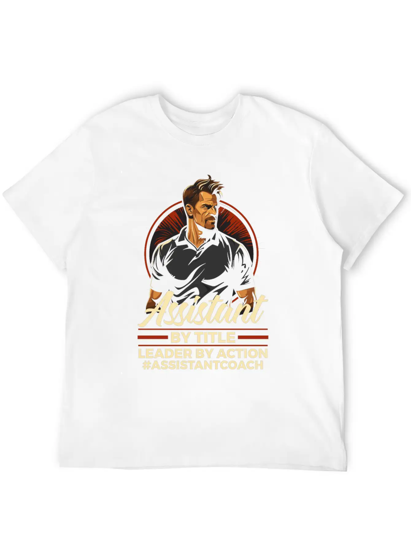 Assistant Coach Sport Trainer Team Coaching Modern Fit Casual T-Shirt – Clean And Versatile Design