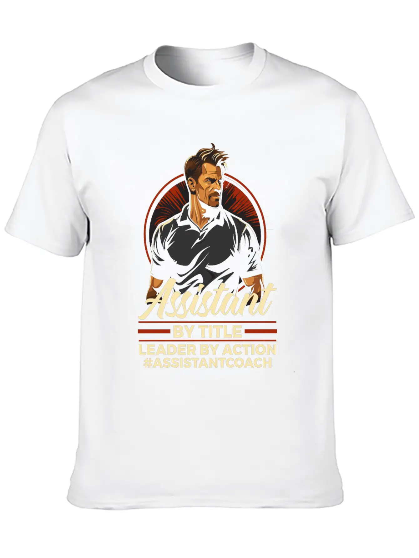 Assistant Coach Sport Trainer Team Coaching Modern Fit Casual T-Shirt – Clean And Versatile Design