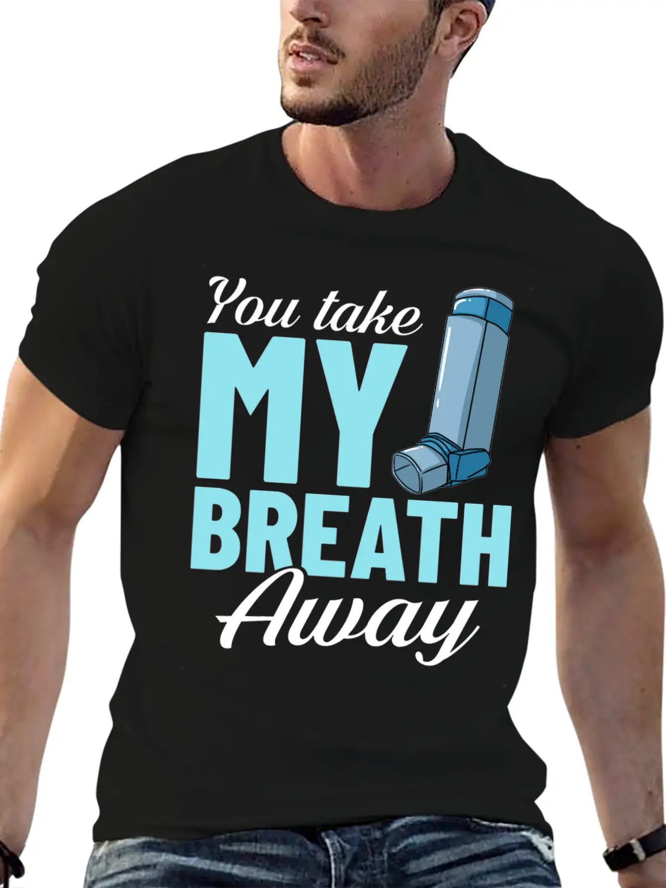 Asthma Inhaler Pump Medicine Treatment Asthmatic Unisex Casual T-Shirt – Clean Design For Daily Comfort