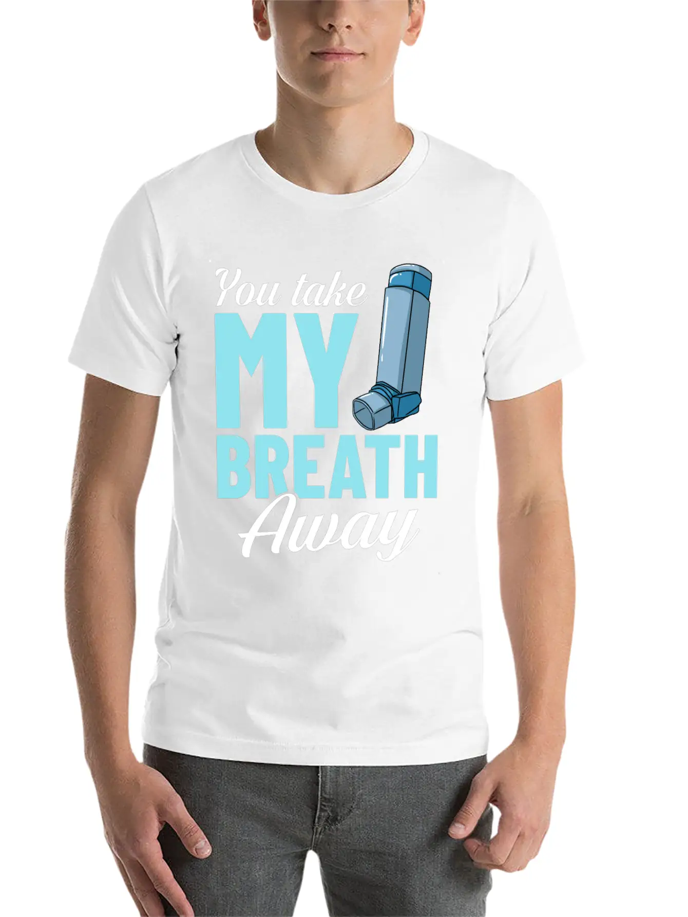 Asthma Inhaler Pump Medicine Treatment Asthmatic Unisex Casual T-Shirt – Clean Design For Daily Comfort
