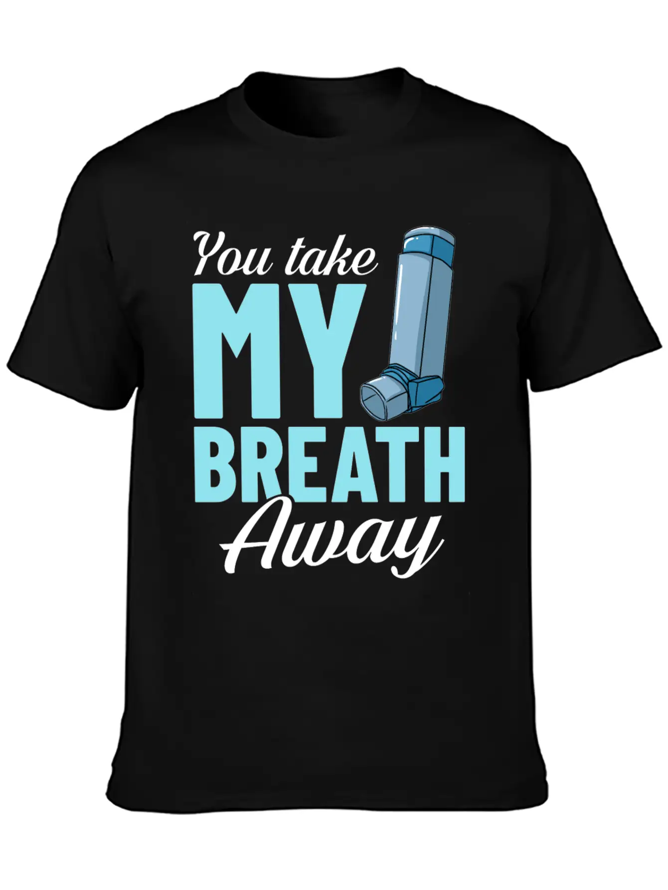 Asthma Inhaler Pump Medicine Treatment Asthmatic Unisex Casual T-Shirt – Clean Design For Daily Comfort