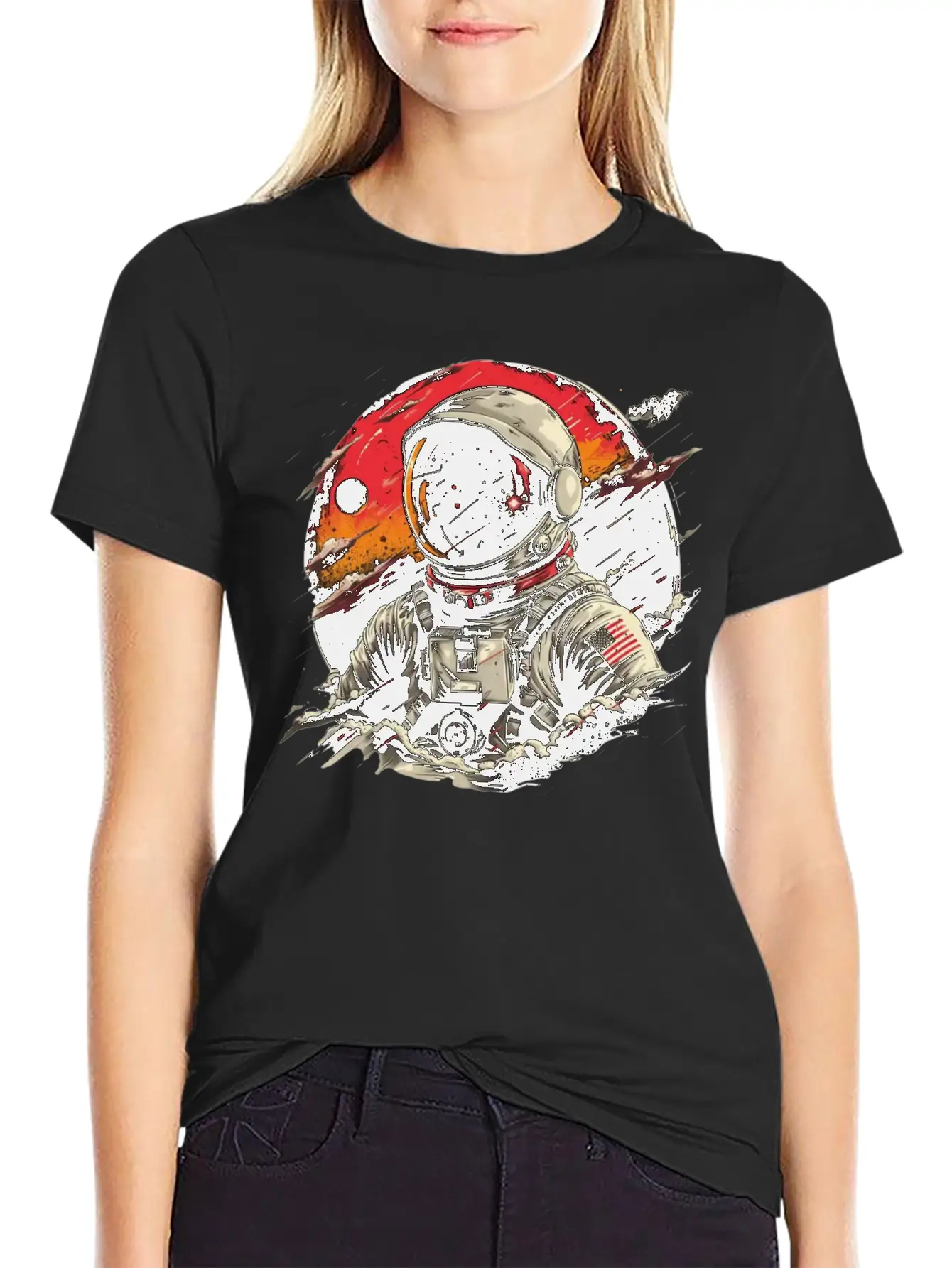 Astronaut Adventure - Explore The Cosmos Essential Cotton Tee For Daily Outfits – Unisex Style