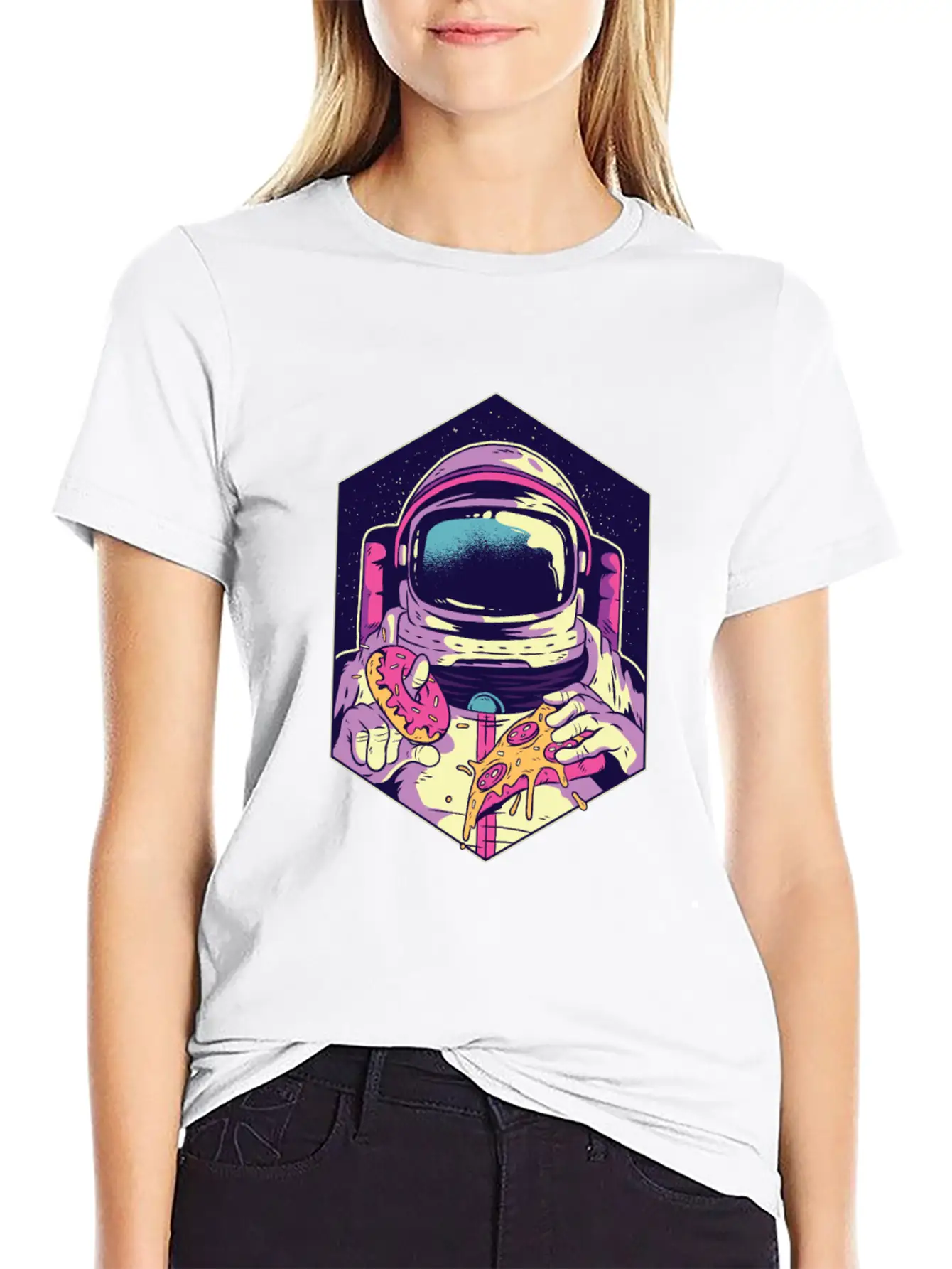 Astronaut Food Modern Fit Casual T-Shirt – Clean And Versatile Design