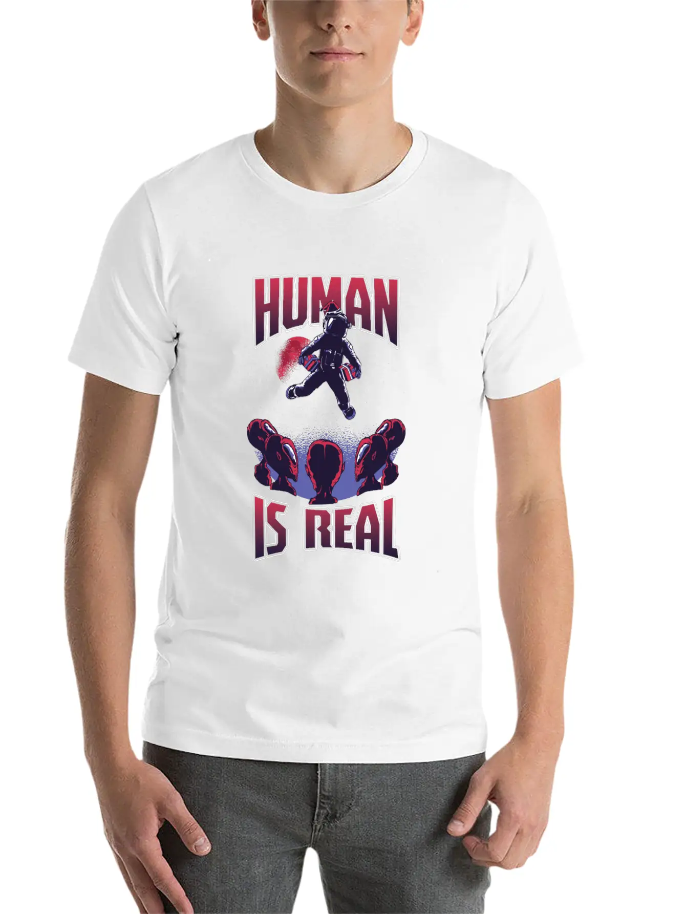 Astronauts Scientist Galaxy Planets Gifts Human Lightweight Cotton T-Shirt – Daily Comfort Graphic Shirt