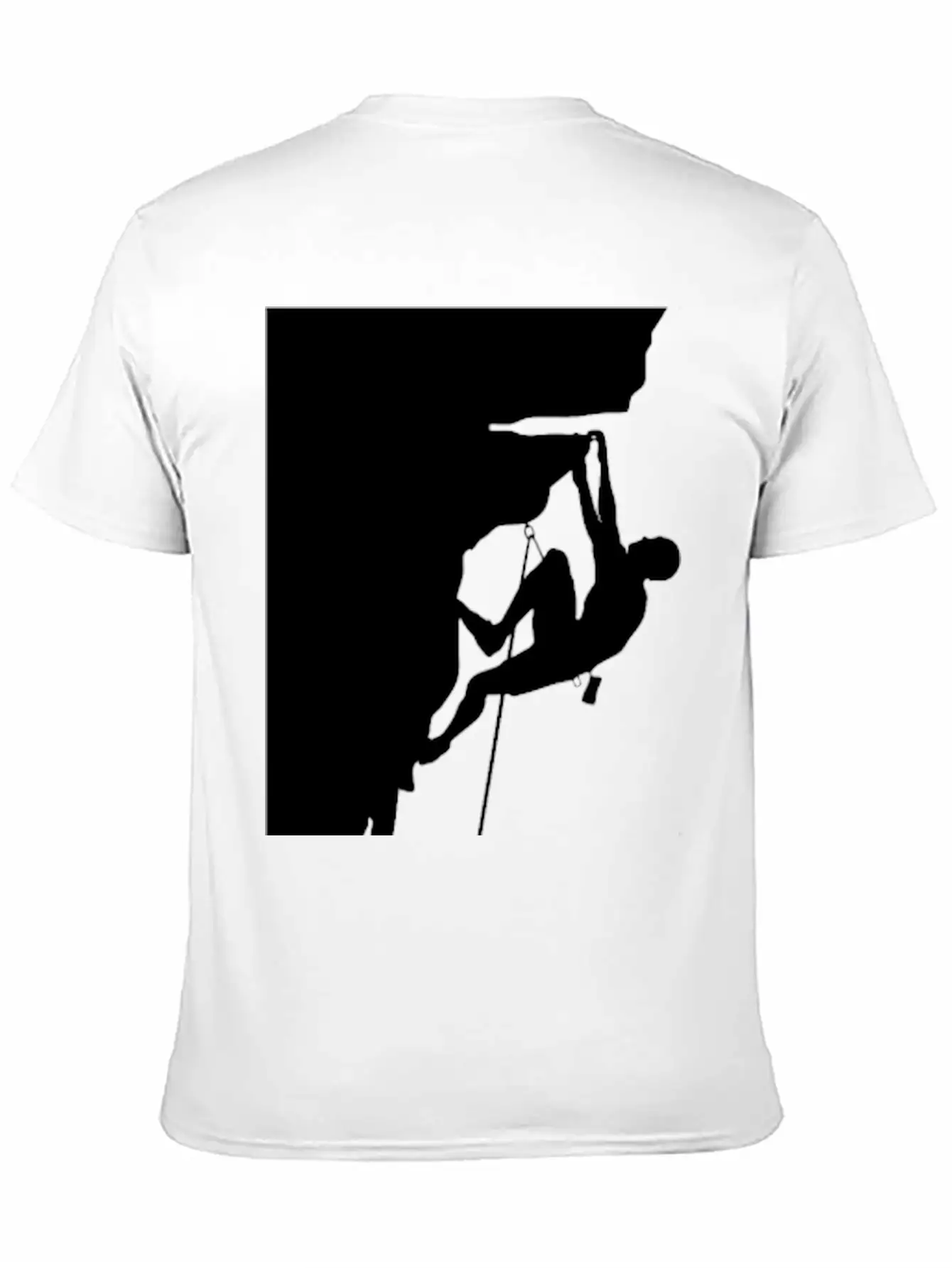 Athletic Man Climbing Mountain Rock Basic Graphic T-Shirt – Daily Comfort In Soft Cotton