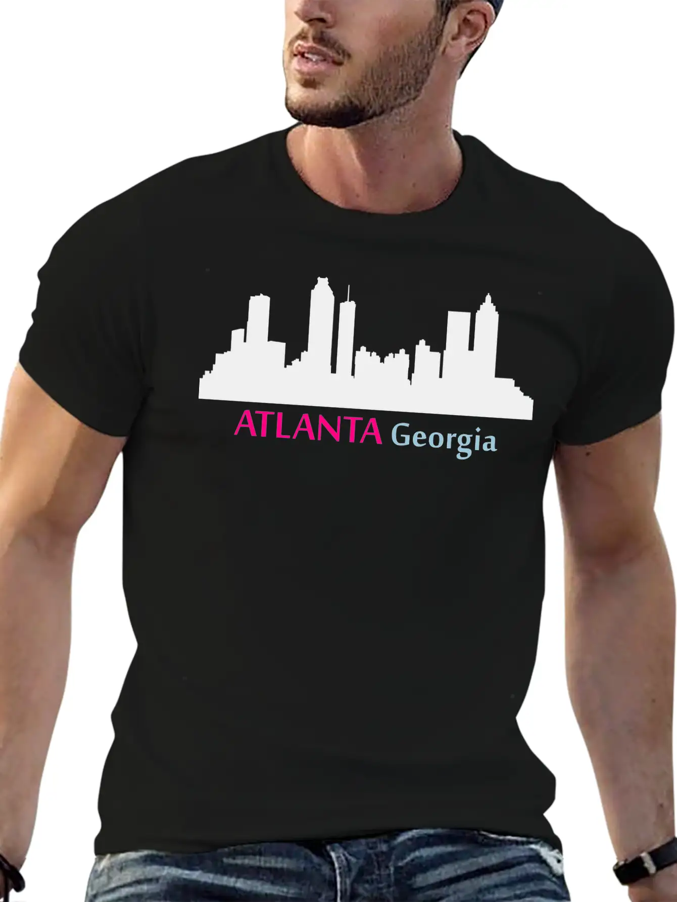 Atlanta, Georgia Lightweight Cotton T-Shirt – Daily Comfort Graphic Shirt