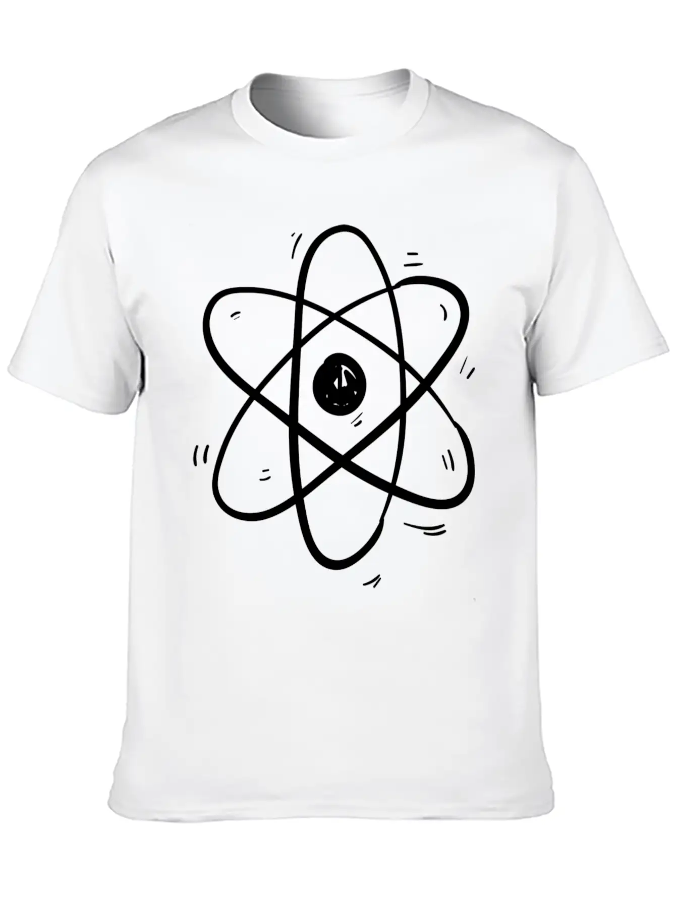 Atom Model Cosmos Particle Theory Physics All Modern Fit Casual T-Shirt ��� Clean And Versatile Design