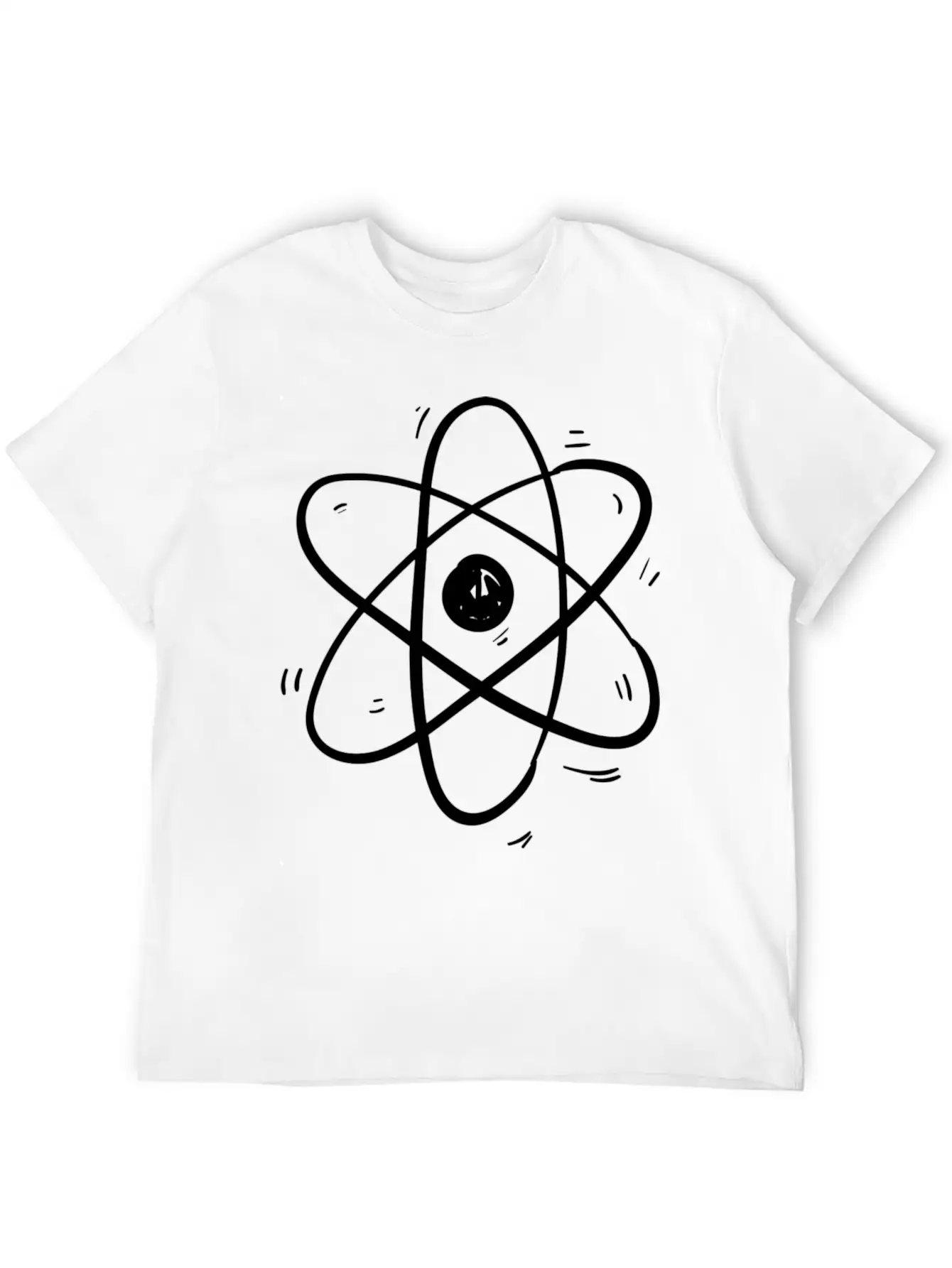 Atom Model Cosmos Particle Theory Physics All Modern Fit Casual T-Shirt ��� Clean And Versatile Design
