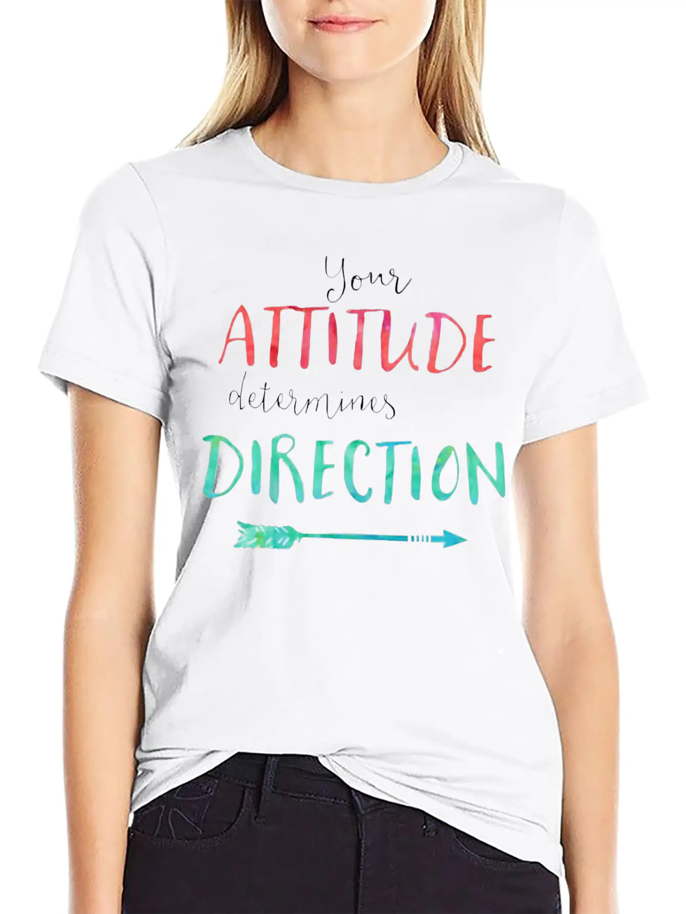 Attitude Classic Fit Graphic Tee For Daily Comfort – Unisex Cotton Shirt