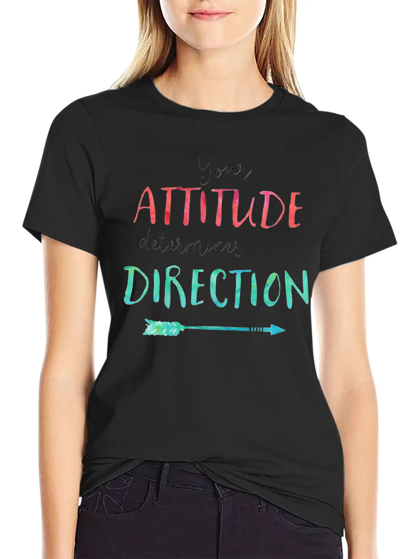 Attitude Classic Fit Graphic Tee For Daily Comfort – Unisex Cotton Shirt