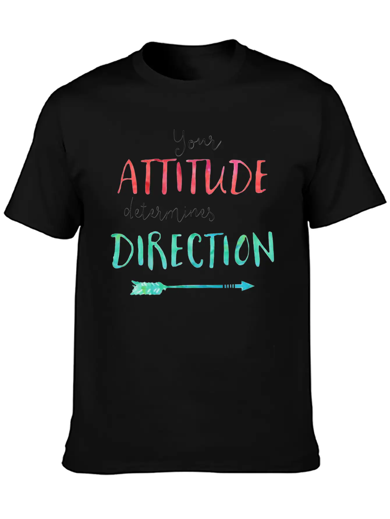 Attitude Classic Fit Graphic Tee For Daily Comfort – Unisex Cotton Shirt