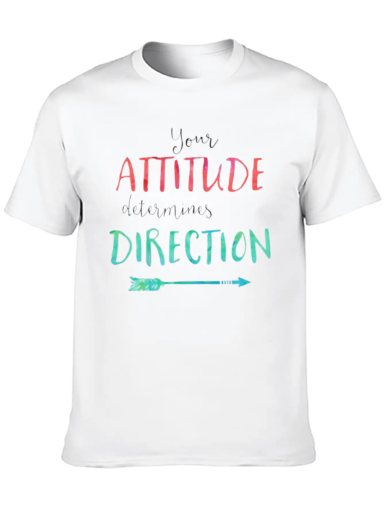 Attitude Classic Fit Graphic Tee For Daily Comfort – Unisex Cotton Shirt