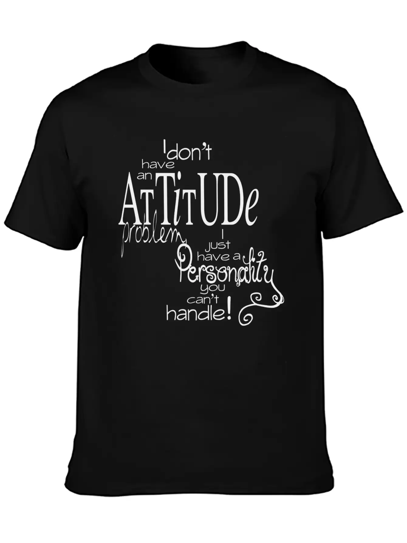 Attitude Unisex Casual T-Shirt ��� Clean Design For Daily Comfort