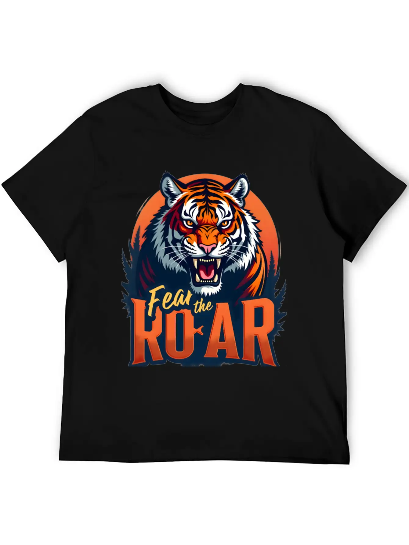 Auburn Tiger Fear The Roar Lightweight Cotton T-Shirt – Daily Comfort Graphic Shirt