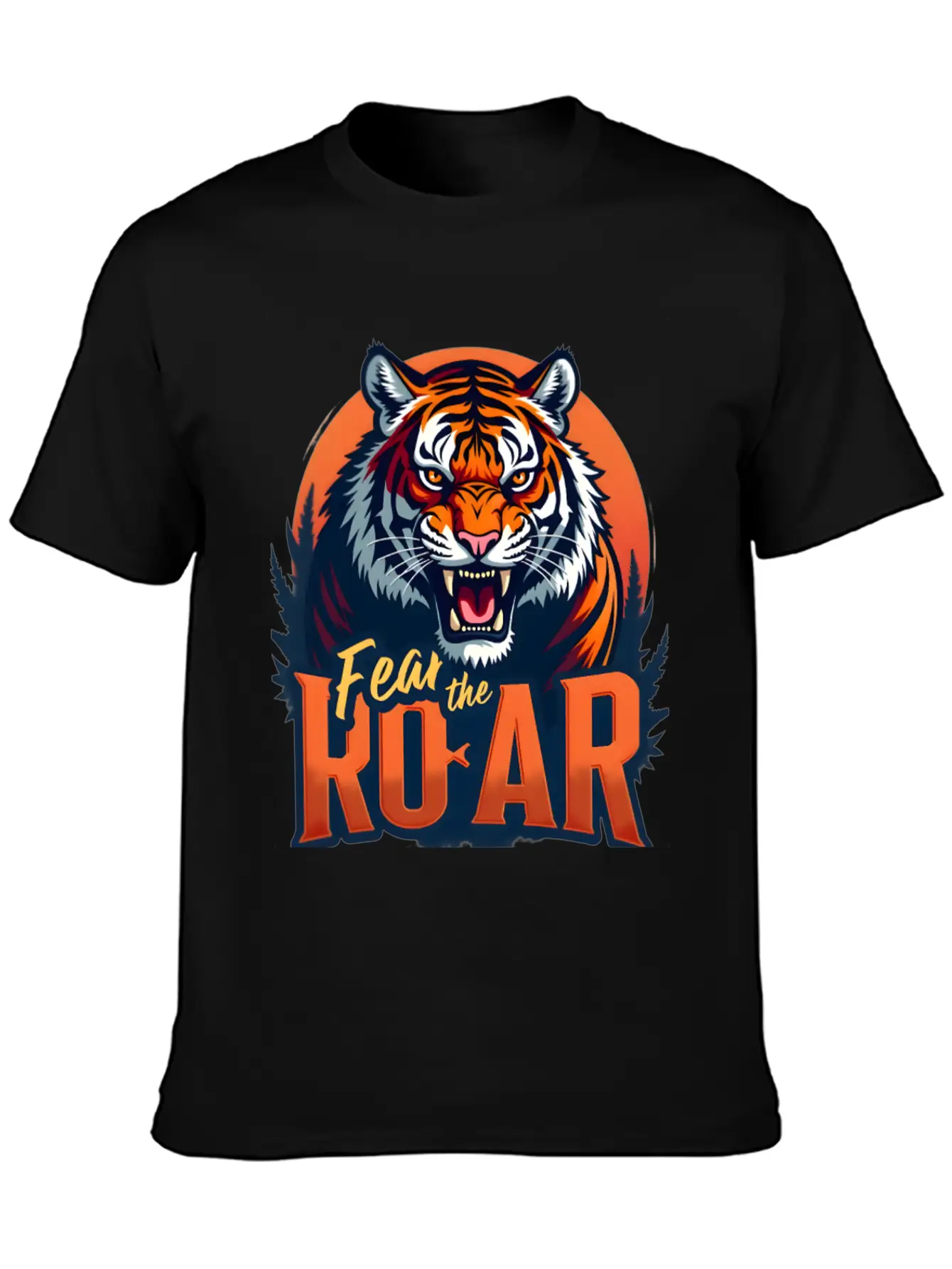 Auburn Tiger Fear The Roar Lightweight Cotton T-Shirt – Daily Comfort Graphic Shirt