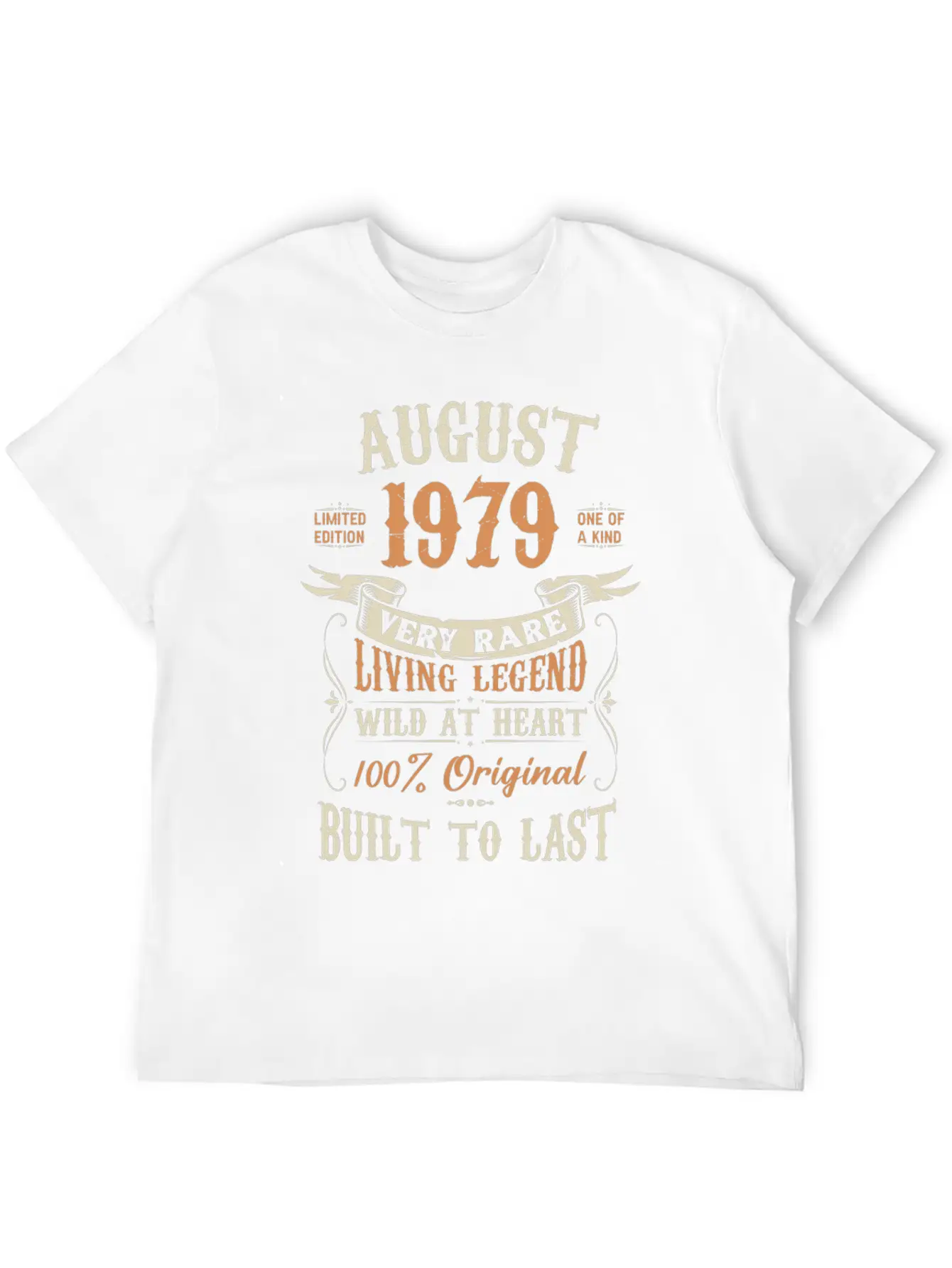 August 1979 Birthday Surprise Unisex Casual T-Shirt – Clean Design For Daily Comfort