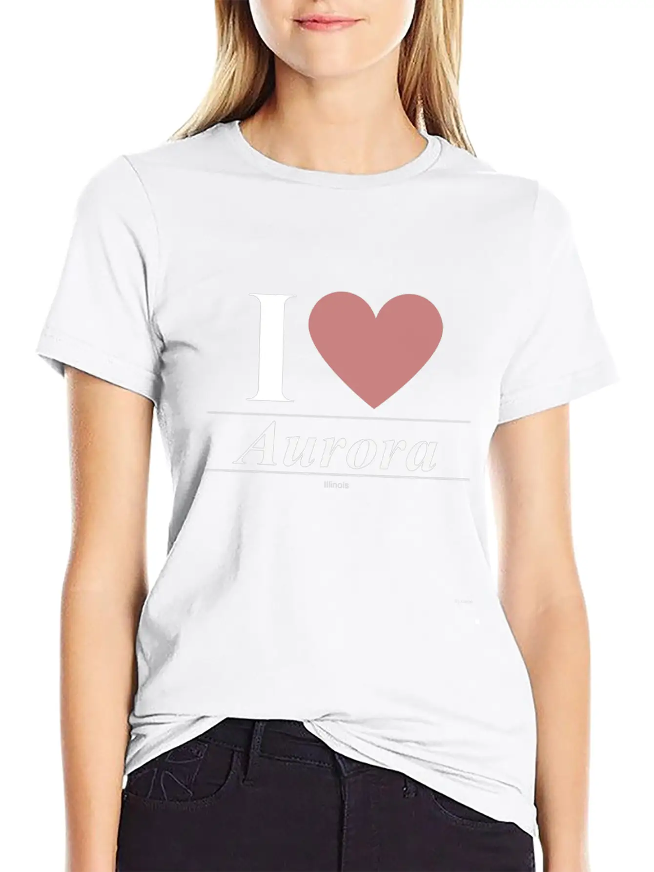 Aurora Illinois IL Illinoisan Unisex Casual T-Shirt ��� Clean Design For Daily Comfort