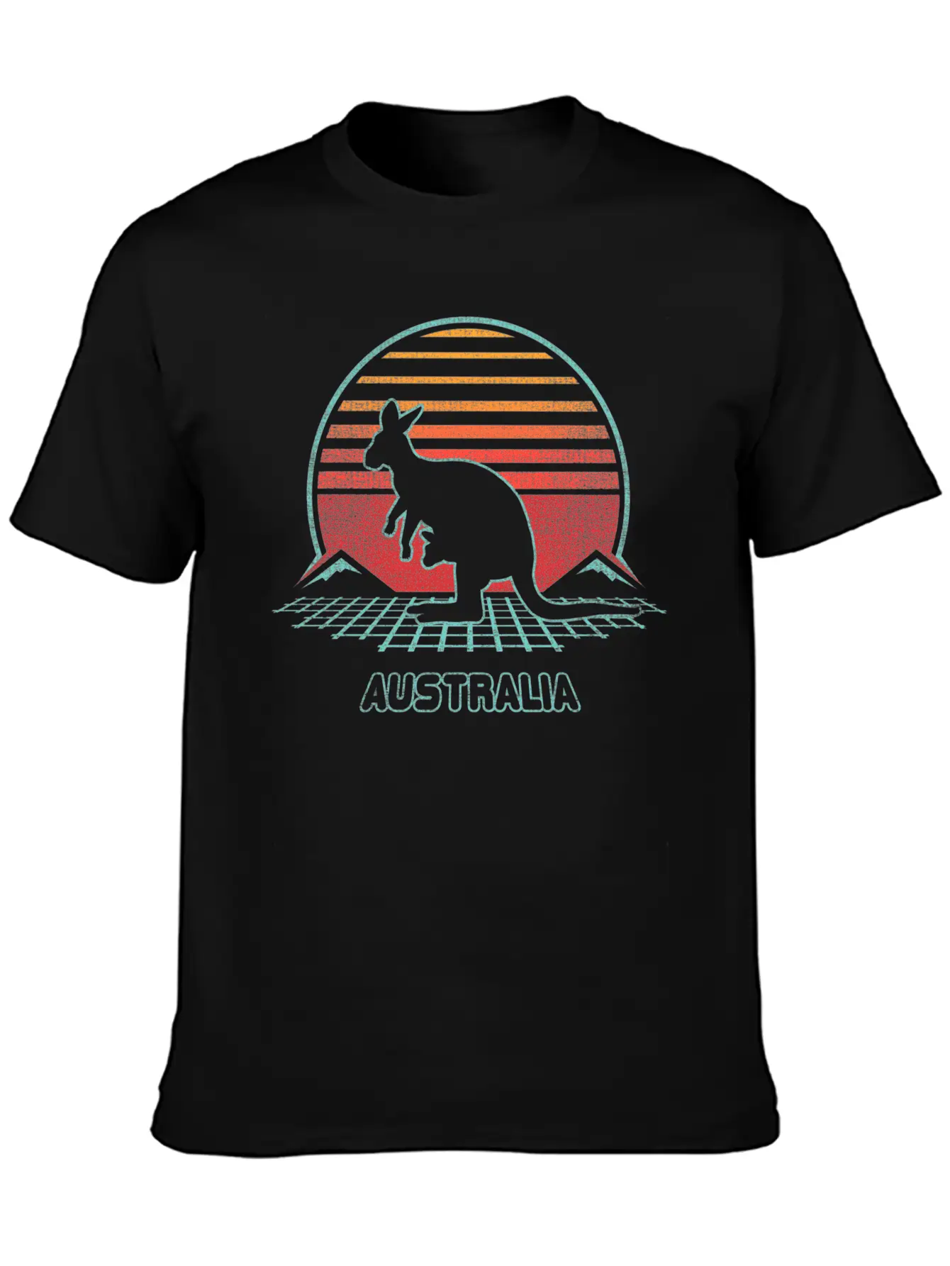 Australia 80S Style Soft Cotton Short Sleeve Tee – Unisex Wardrobe Staple