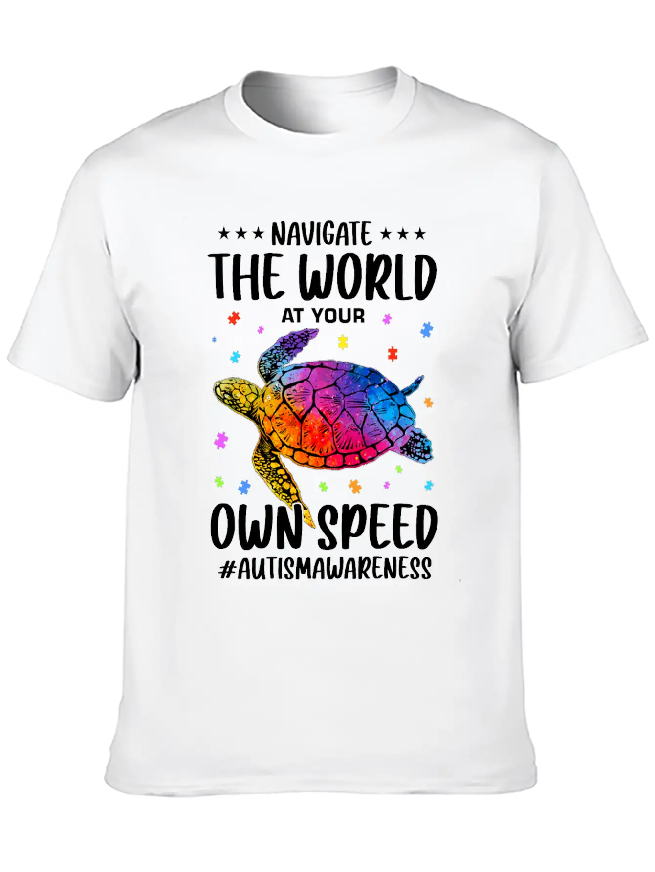 Autism Awareness Autist Classic Fit Graphic Tee For Daily Comfort – Unisex Cotton Shirt