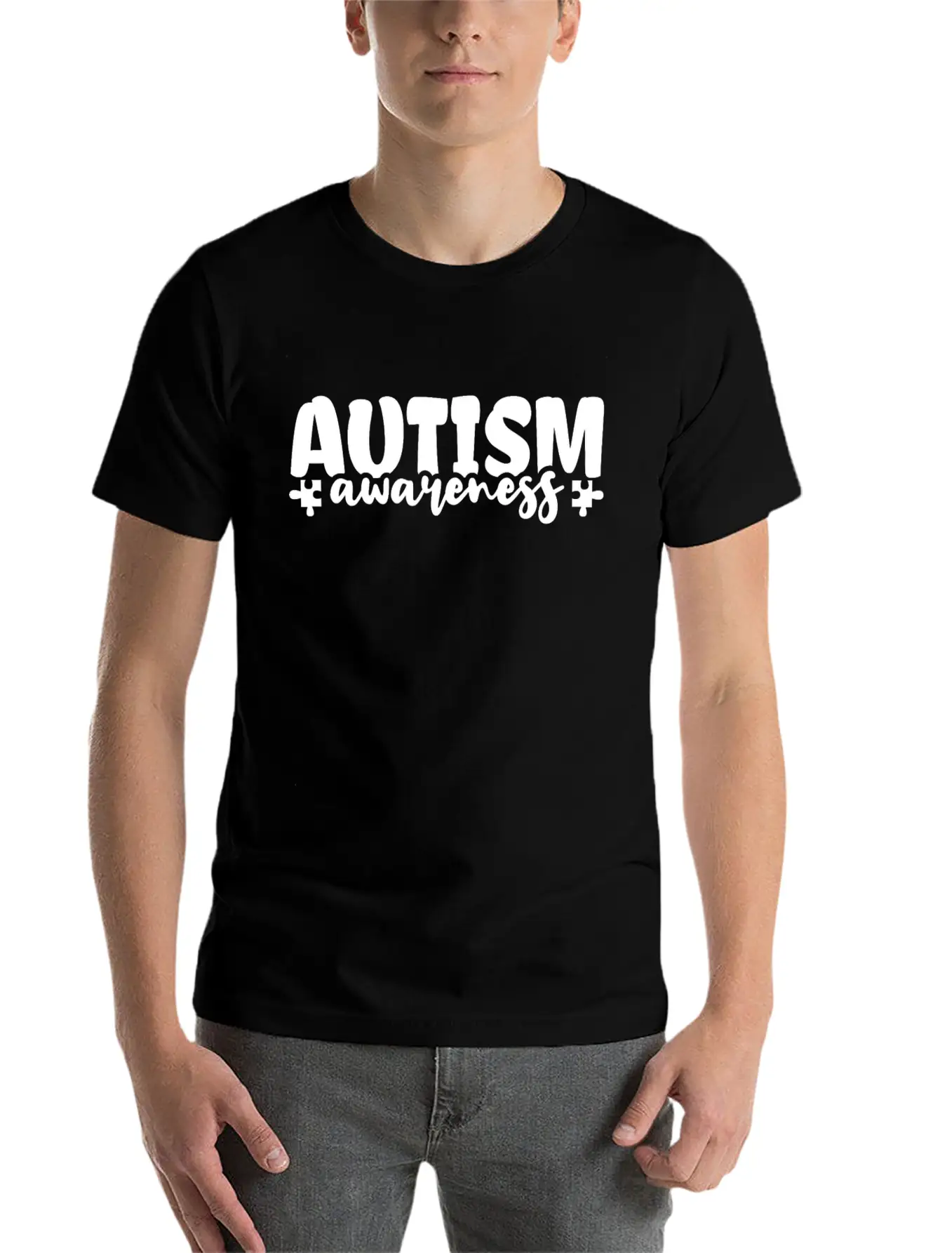 Autism Awareness Autistic Relaxed Everyday Tee – Lightweight And Durable Cotton