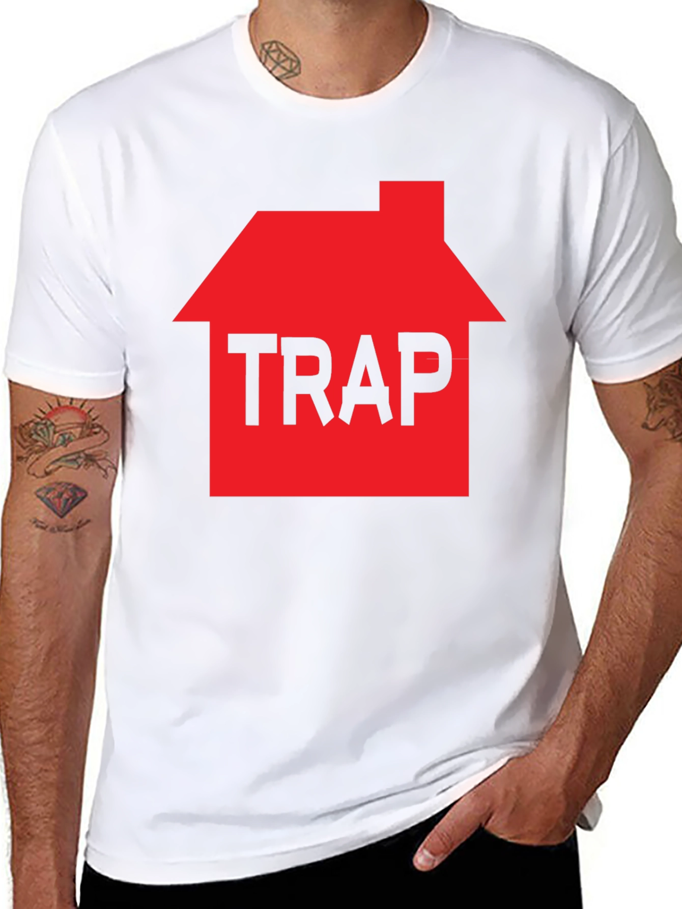 Trap House Graphic Tee - Urban Style