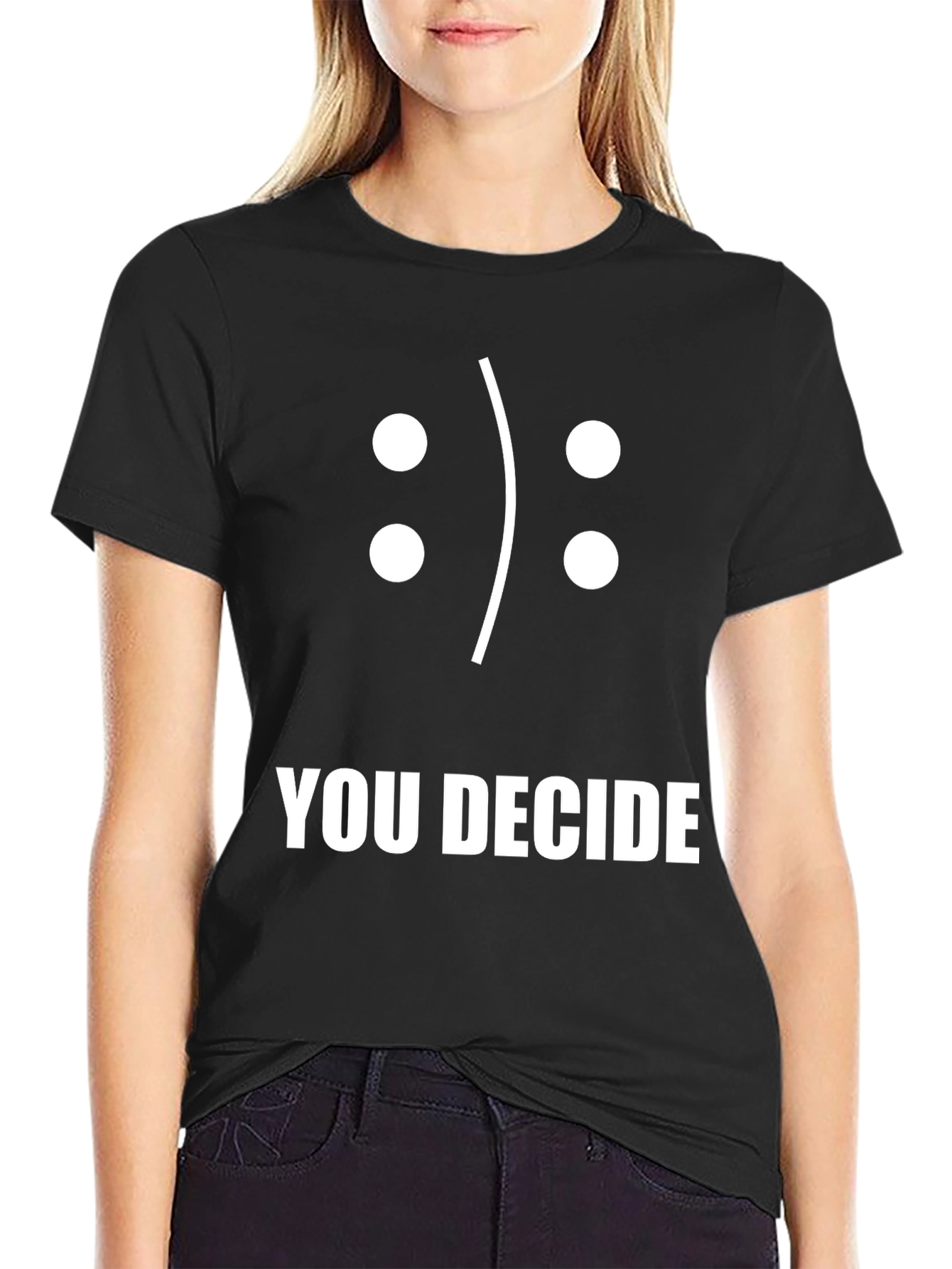You Decide Graphic Tee - Mens Funny Emoticon T-Shirt