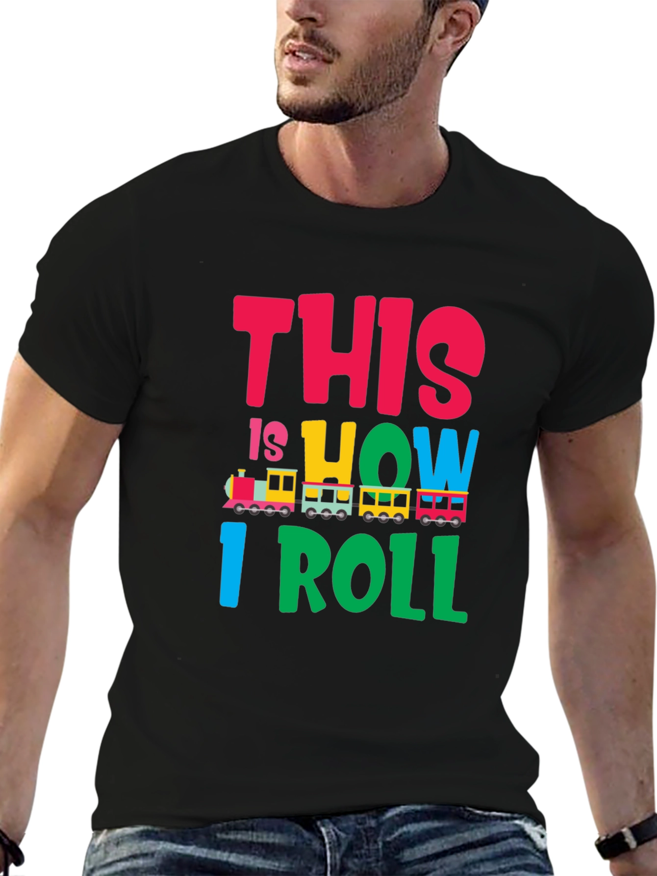 This is How I Roll Train Graphic T-Shirt