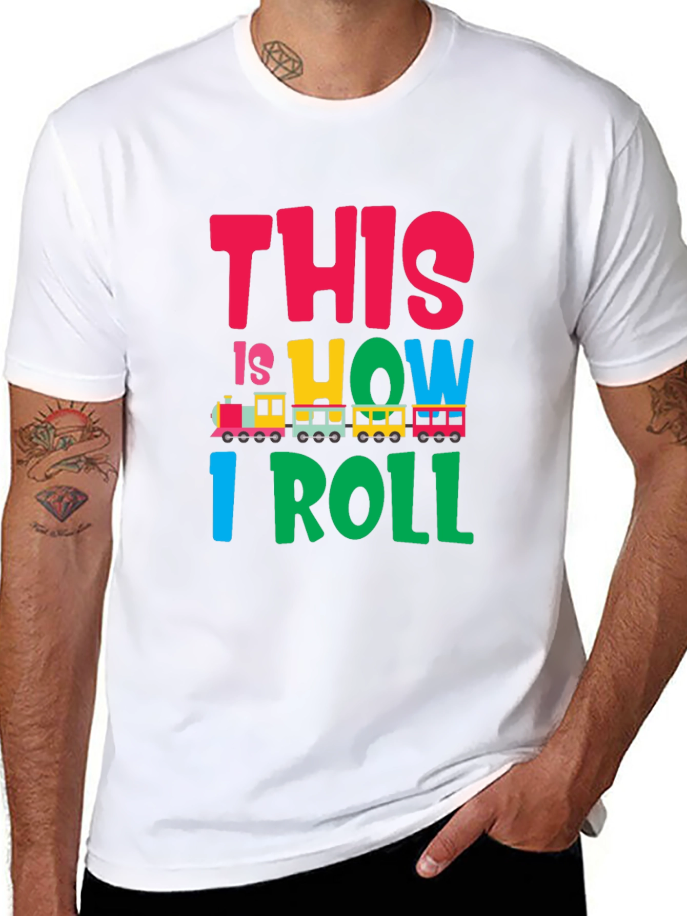 This is How I Roll Train Graphic T-Shirt