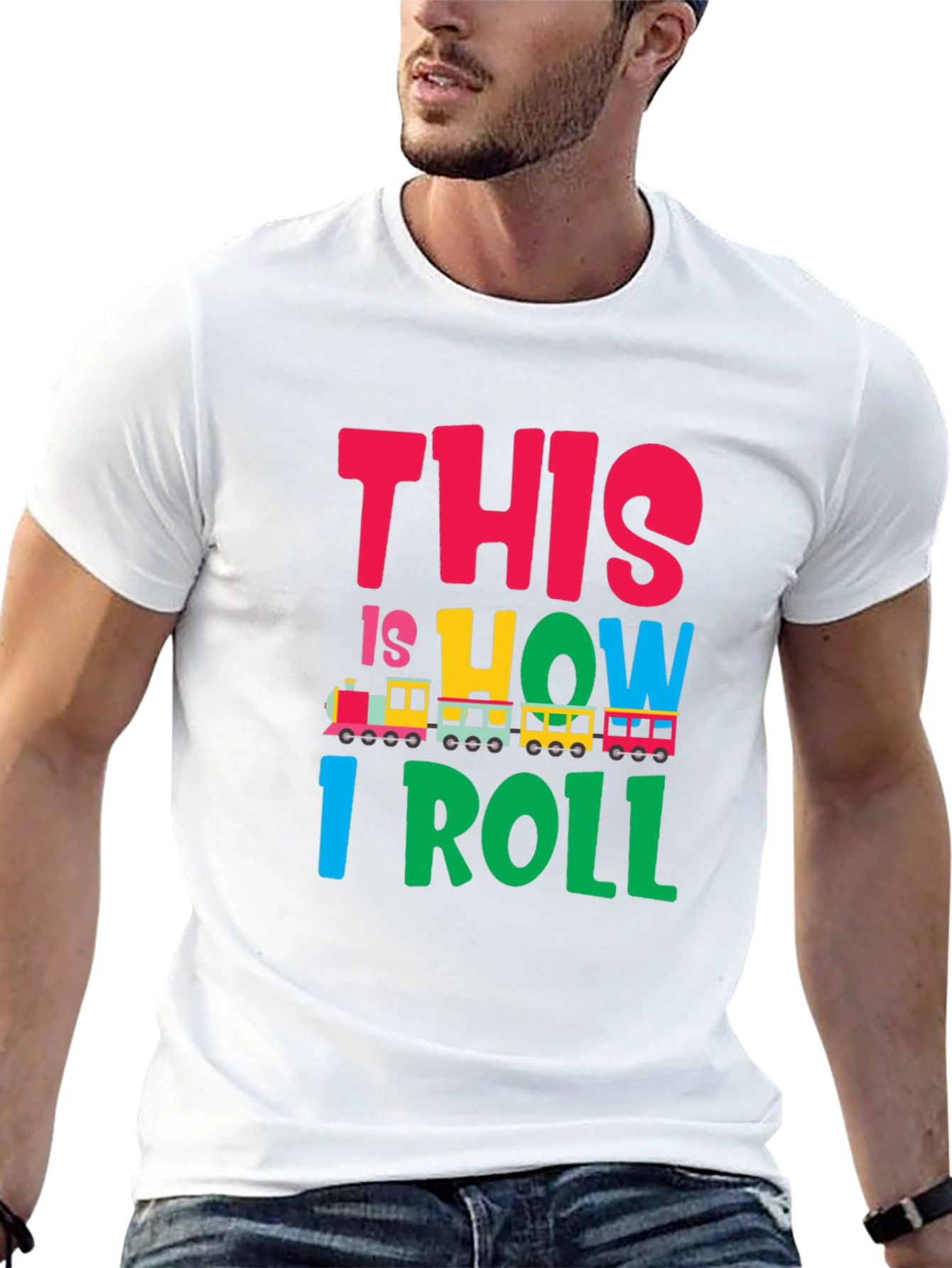 This is How I Roll Train Graphic T-Shirt