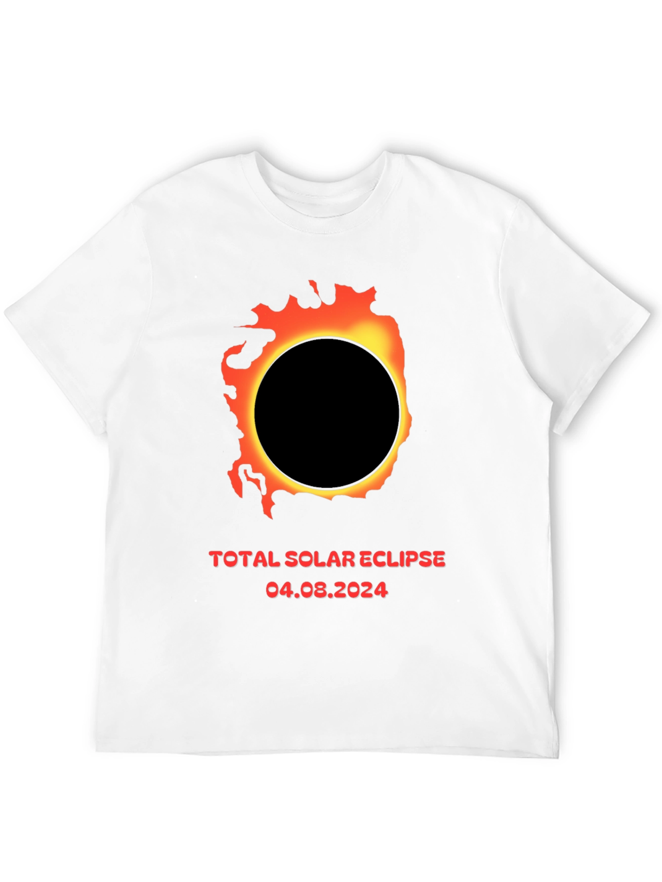 Total Solar Eclipse 2024 Black T-Shirt