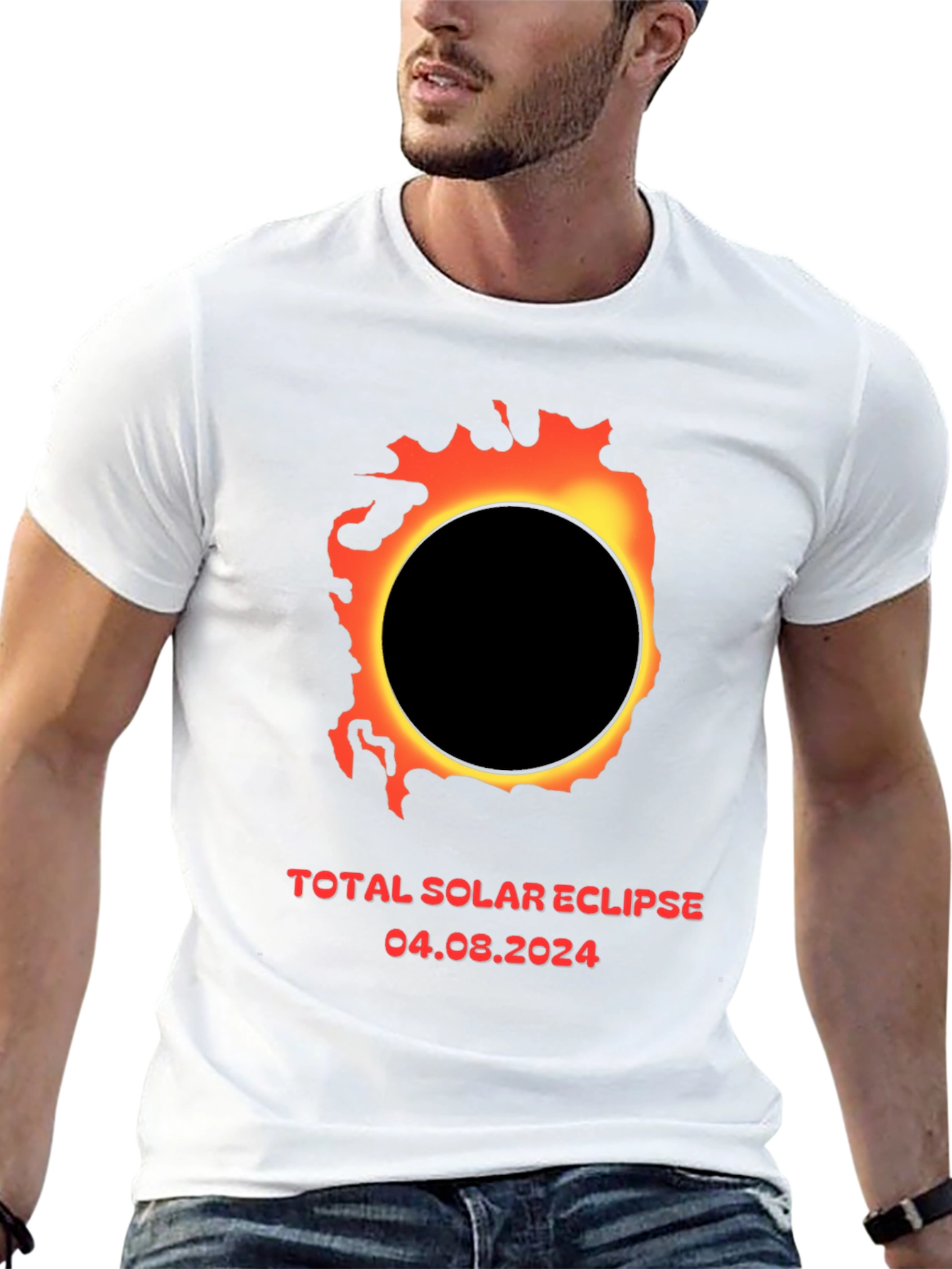 Total Solar Eclipse 2024 Black T-Shirt