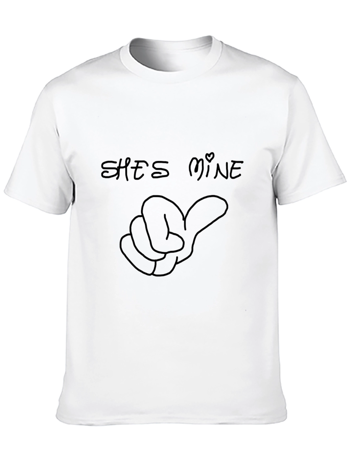 Shes Mine Graphic T-Shirt - Black - Casual Wear