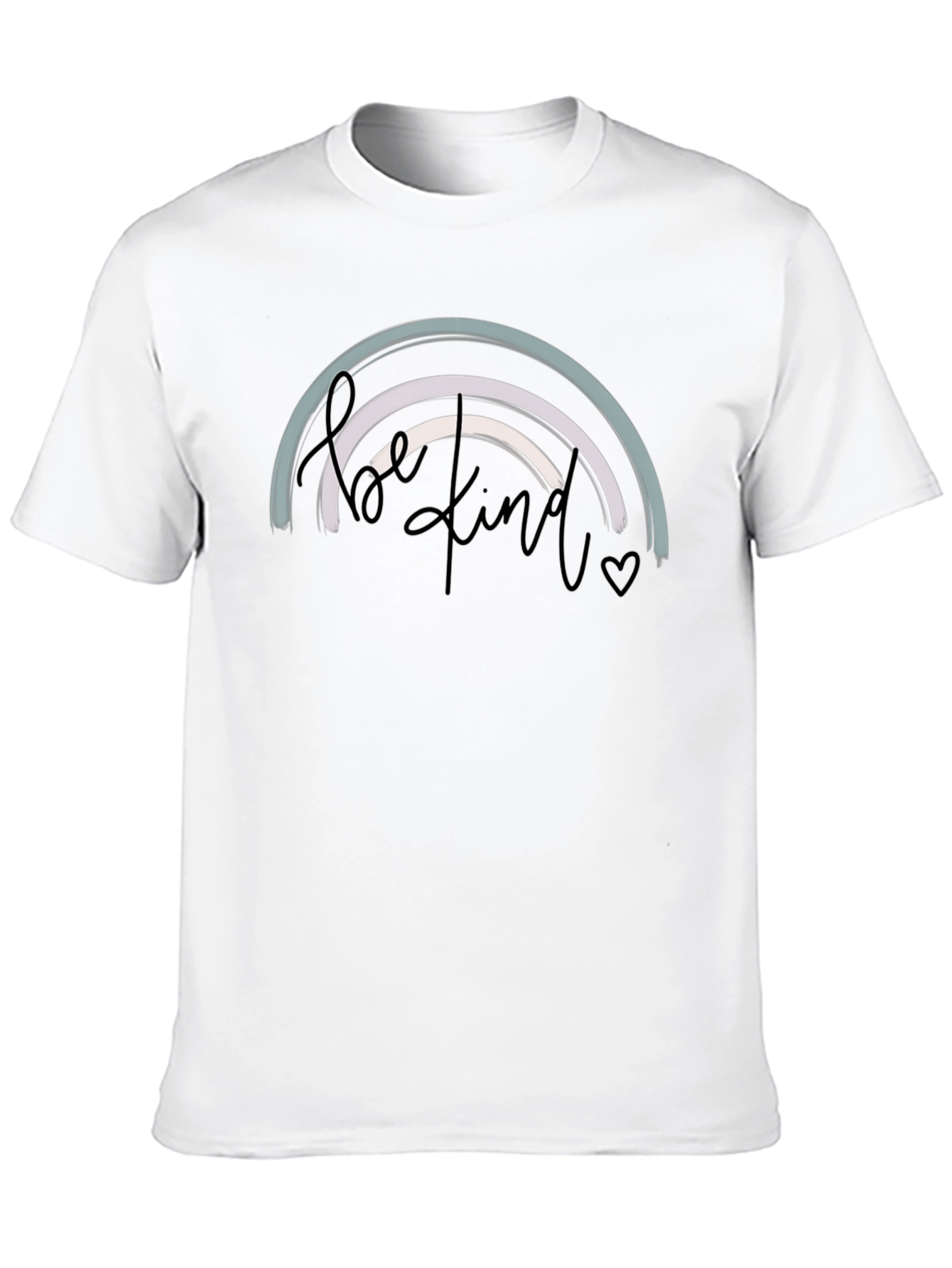 Be Kind Rainbow Graphic Tee - Black