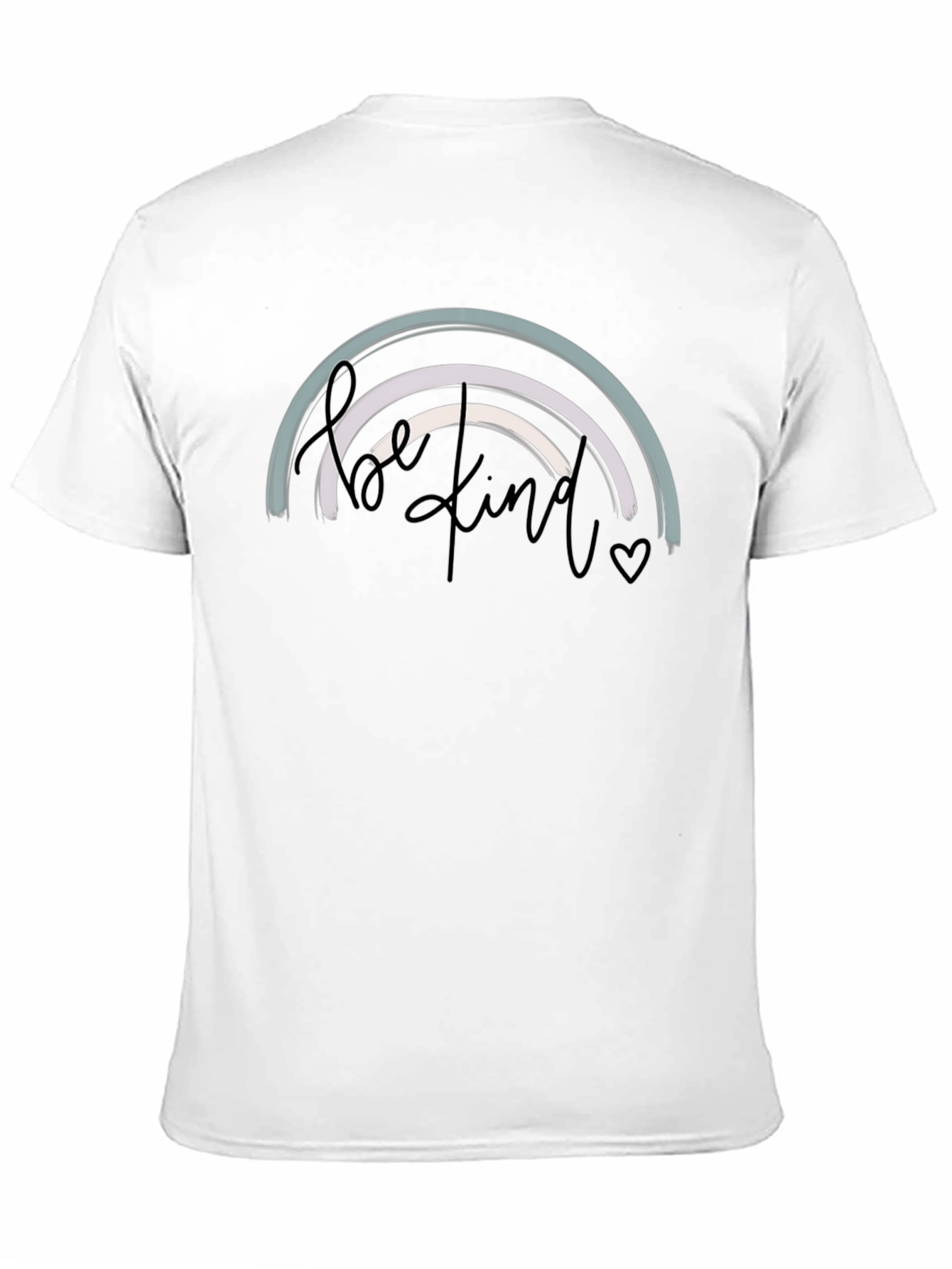 Be Kind Rainbow Graphic Tee - Black