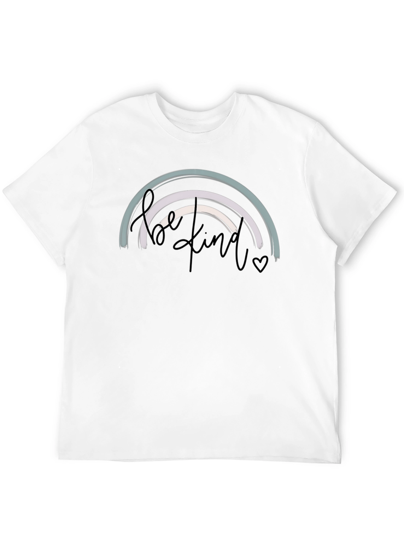 Be Kind Rainbow Graphic Tee - Black