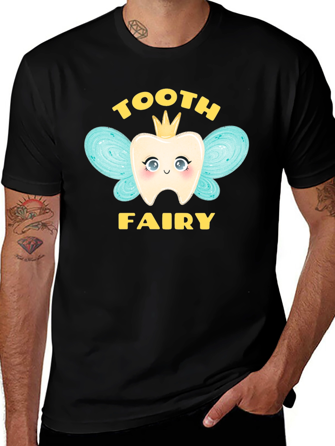 Tooth Fairy Graphic T-Shirt Cute Dental Tee