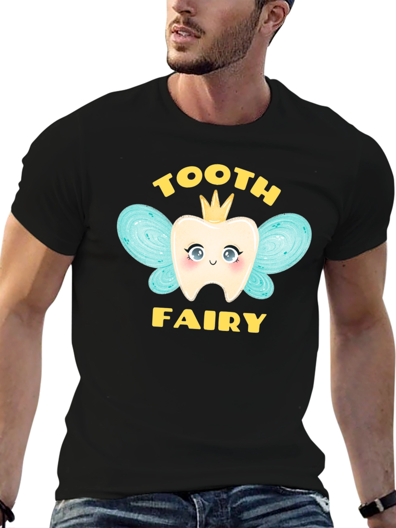 Tooth Fairy Graphic T-Shirt Cute Dental Tee