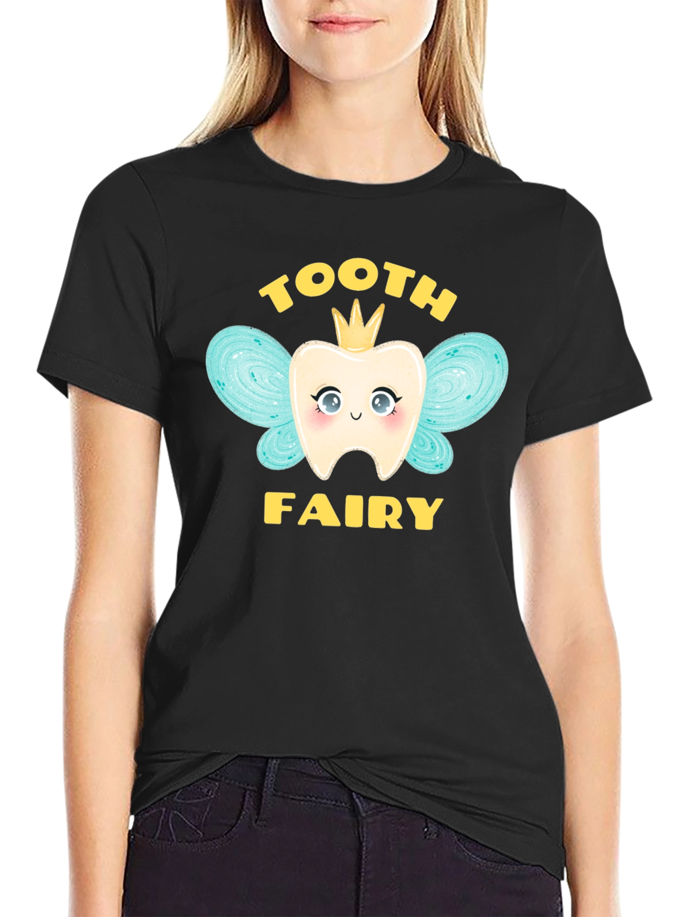 Tooth Fairy Graphic T-Shirt Cute Dental Tee