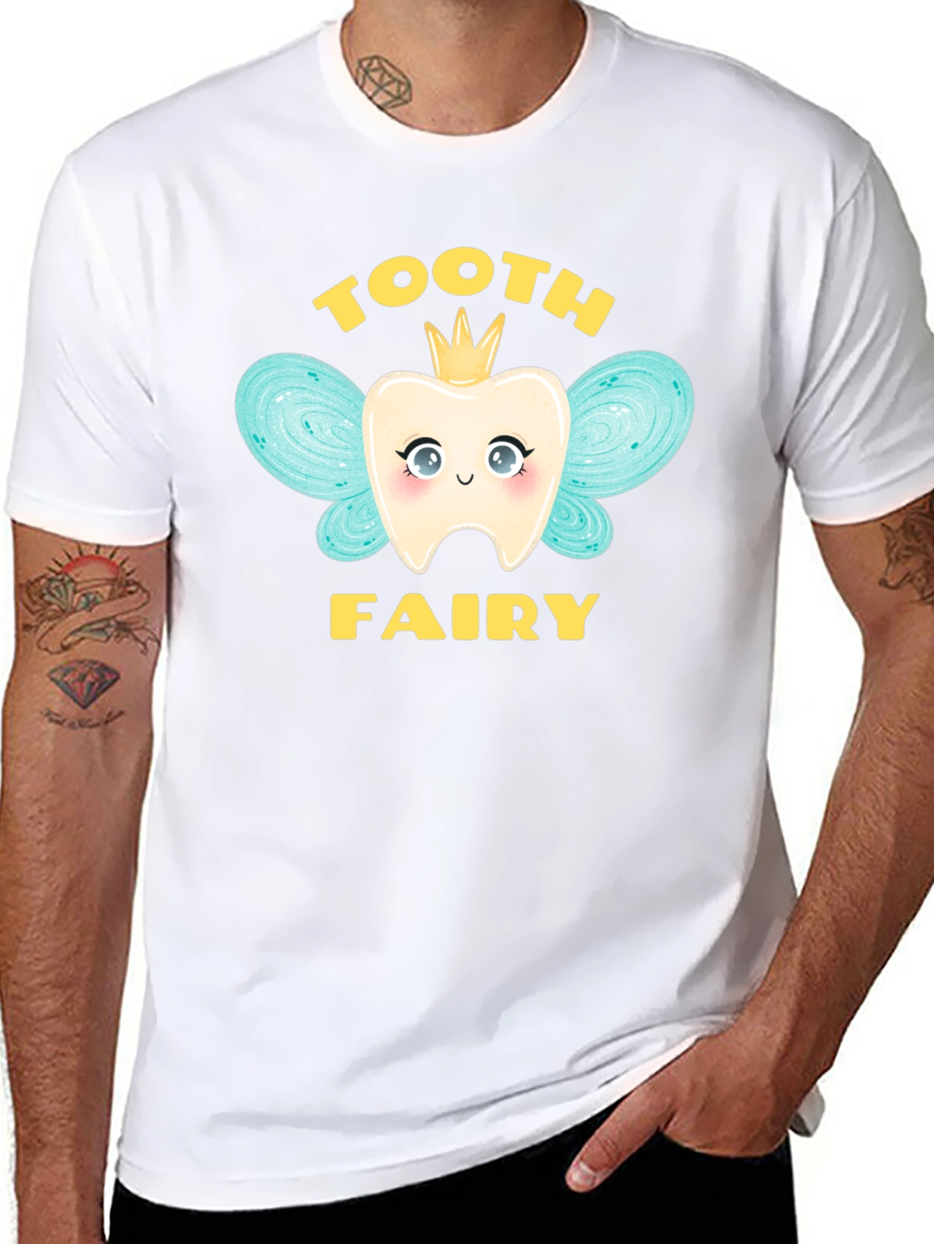 Tooth Fairy Graphic T-Shirt Cute Dental Tee