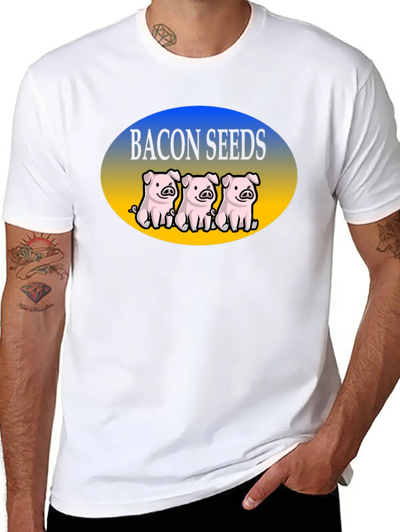 Bacon Seeds Essential Cotton Tee For Daily Outfits – Unisex Style