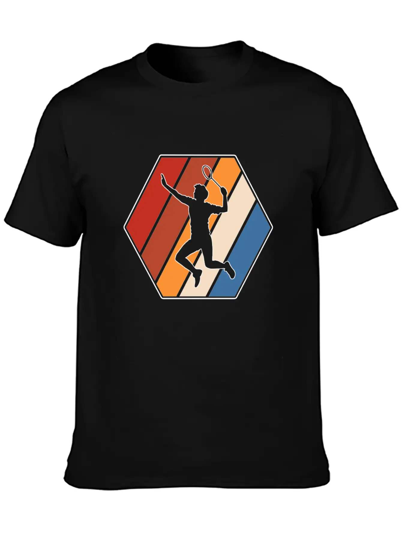 Badminton Retro Modern Fit Casual T-Shirt – Clean And Versatile Design