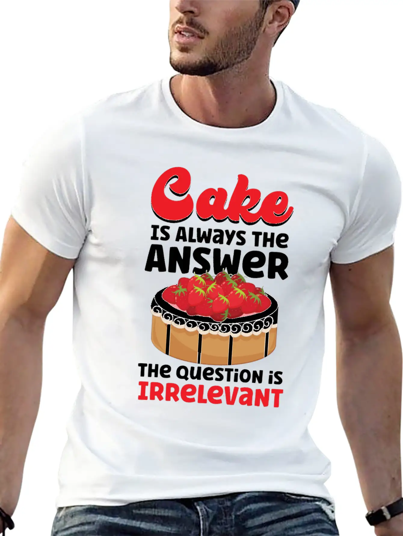 Bake Baking Cake Cake Is Always Soft Cotton Short Sleeve Tee – Unisex Wardrobe Staple