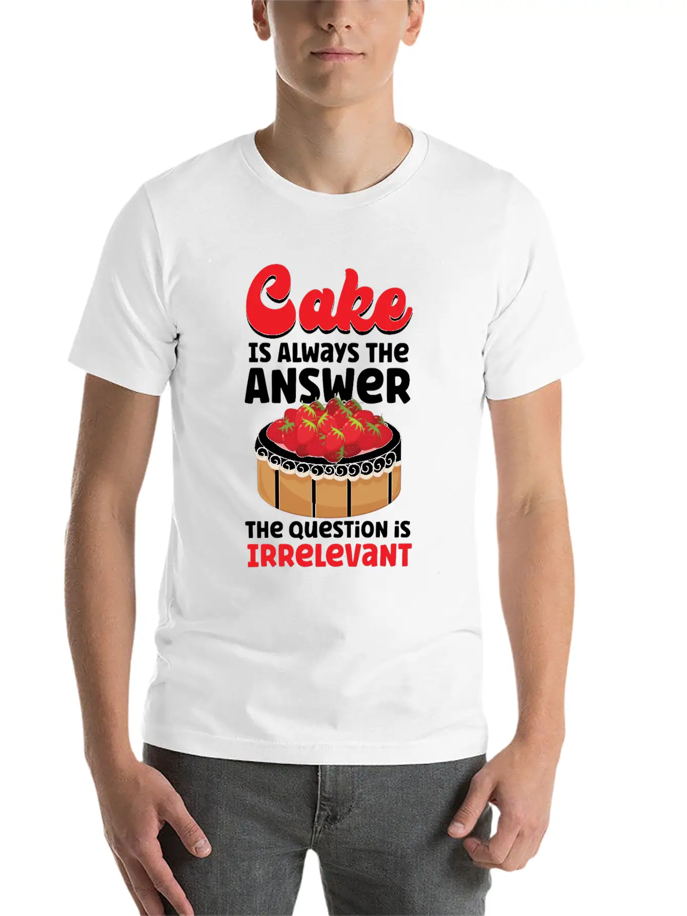 Bake Baking Cake Cake Is Always Soft Cotton Short Sleeve Tee – Unisex Wardrobe Staple