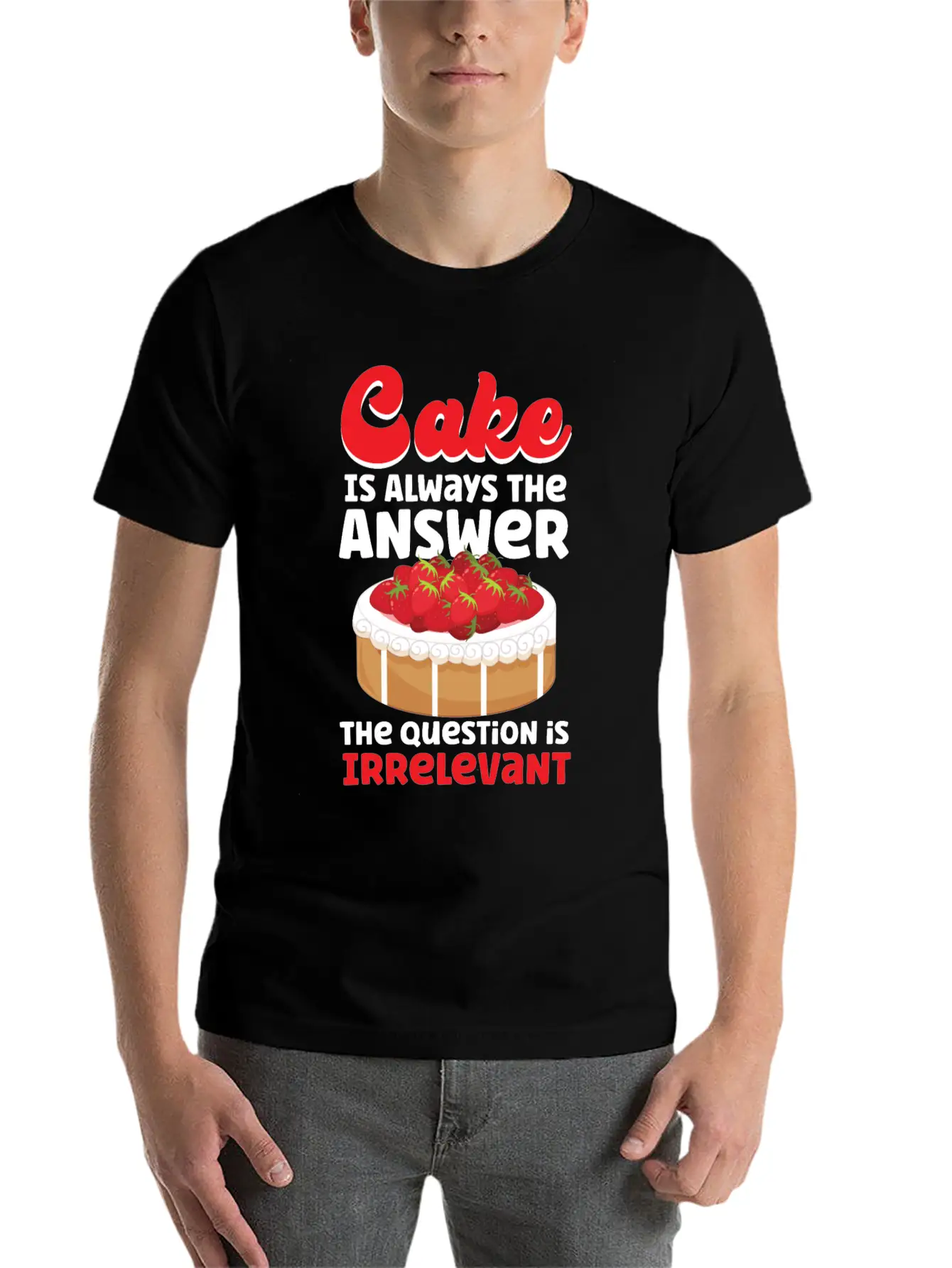 Bake Baking Cake Cake Is Always Soft Cotton Short Sleeve Tee – Unisex Wardrobe Staple
